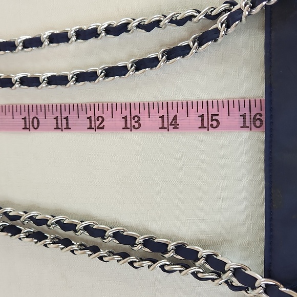 Sastanza Navy Blue Nylon Tote Bag. Size 15x11" - Picture 10 of 10